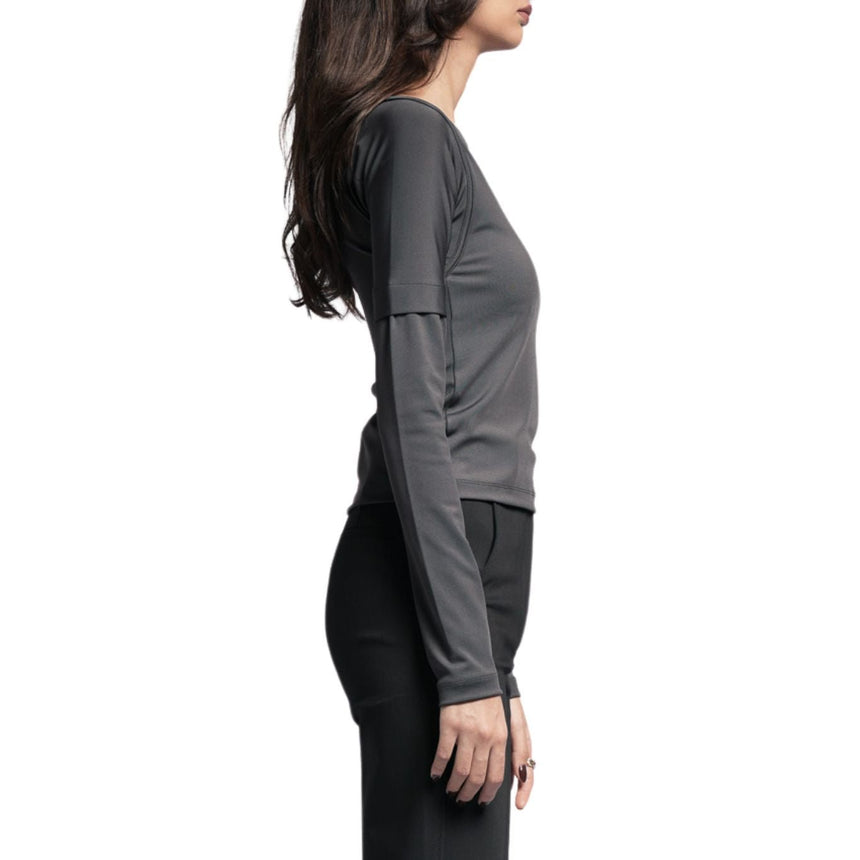 Alt Üst Double Sleeve Kadın Top 