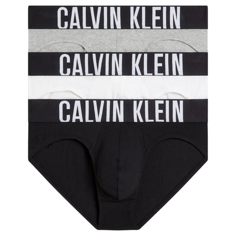 Calvin Klein Hip Brief 3PK Intense Power - Erkek Black/Grey Heather/White