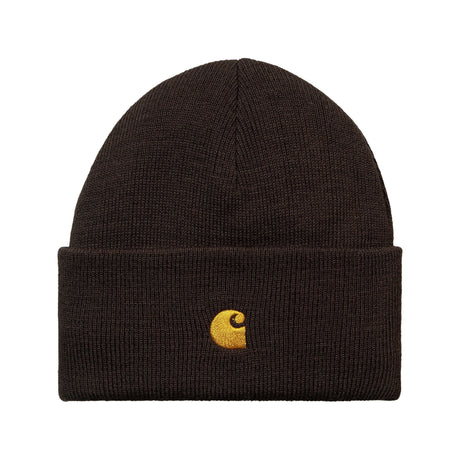 Carhartt WIP Chase Beanie Dark Umber/Gold