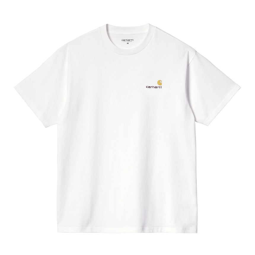 Carhartt WIP S/S American Script Erkek T-Shirt White