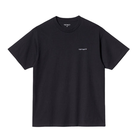 Carhartt WIP S/S Script Embroidery Erkek T-Shirt Black/White