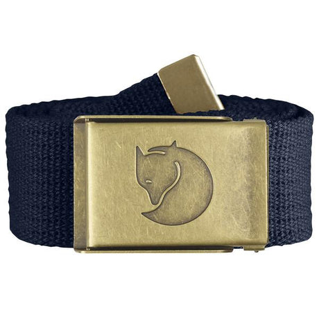 Fjällräven Canvas Brass Belt 4 cm Dark Navy