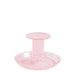 HAY Design Flare Stripe Candleholder Pink/White