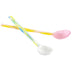 HAY Design Glass Spoons Flat Set of 2 Light Pink/White