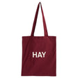 HAY Design Tote Bag Burgundy