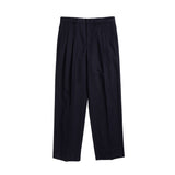 Benn Relaxed Cotton Wool Twill Pleated Men's Trousers