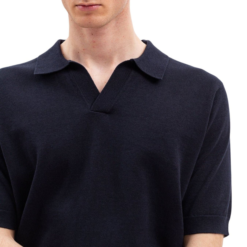 Norse Projects Leif Cotton Linen Polo T-Shirt 