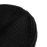 Merino Lambswool Rib N Logo Beanie