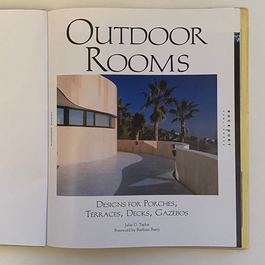 Pestil Books for vitruta Outdoor Rooms: Designs for Porches, Terraces, Decks, Gazebos 