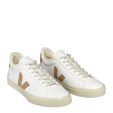 VEJA Campo Winter Chromefree Leather Kadın Sneaker Extra White/Desert